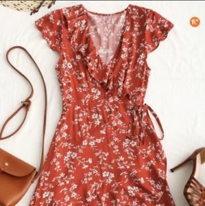 NWT Wrap Around Floral Dress